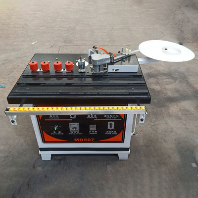 Máquina de bandagem de borda de curva de largura de corte eficaz de 50 mm para linha de produção de carpintaria