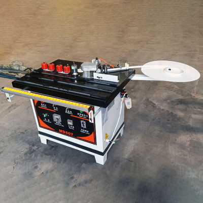 Máquina de bandagem de borda de curva de largura de corte eficaz de 50 mm para linha de produção de carpintaria
