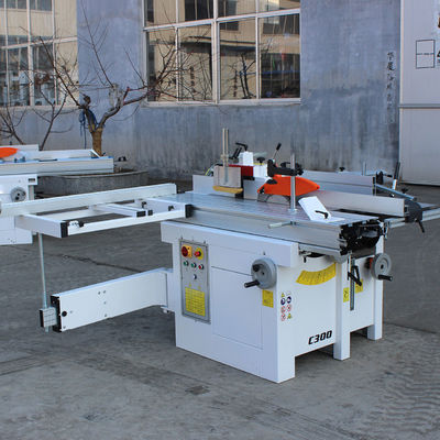 0-2kW 5 em 1 painel deslizante combinado serrada fuso moldeador mesa máquina de planeamento de trabalho da madeira