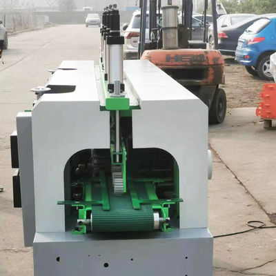 Máquina de lixação automática avançada de blocos de madeira de quatro lados com rolos de pressão dupla