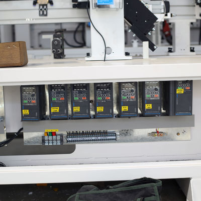 5KW Semi-J Rough Milling Automatic Edge Banding Machine para produção de portas de armários