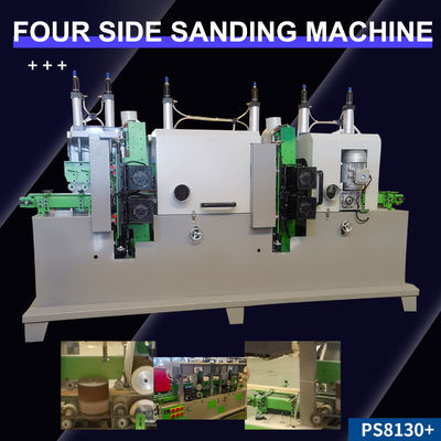 Máquina de polir quadrados de madeira de 350 mm de comprimento mínimo para calibragem automática