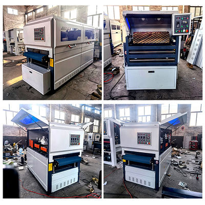 Máquina de lixagem de borracha de madeira de 1300 mm para polir automaticamente as portas dos armários de cozinha