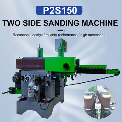 Fabricação de madeira P2S150 Mobiliário de madeira maciça Processamento de pranchas Máquina de lixação de dois lados