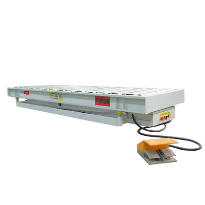 Carga real 1500 kg PDL01 3kw 380v/50hz Mesa de elevação elétrica hidráulica com dispositivo de rolos