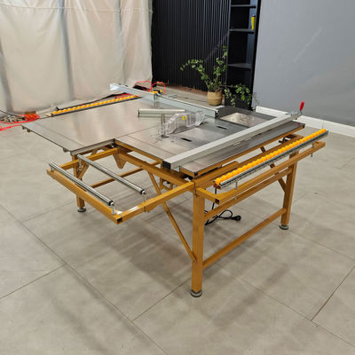 Máquina de serra de mesa deslizante de painel dobrado livre de poeira para corte de madeira até 2800 mm de comprimento