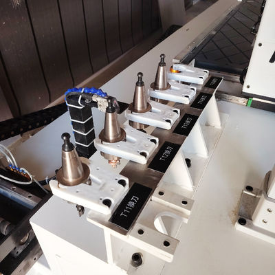 12kw Automático CNC Mobiliário Fechadura Porta Estaca Punching Invisível Slotting Machine