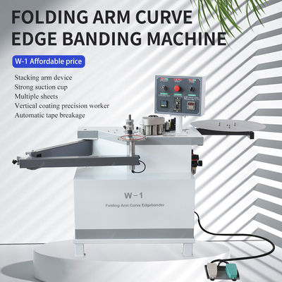 Madeira MDF Máquina de Bandagem Automática de Borda Curva 700kg Máquina de Bandagem de Borda Fácil de W-1