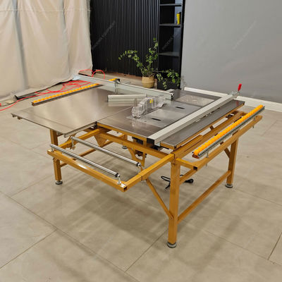 Máquina de corte de madeira contraplacada de mesa deslizante de alta precisão com PDMJ16 Mini Panel Saw Motor