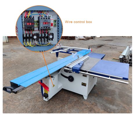 Máquina de serragem de painel de mesa deslizante de precisão de trabalho pesado de 3200 mm para cortar madeira