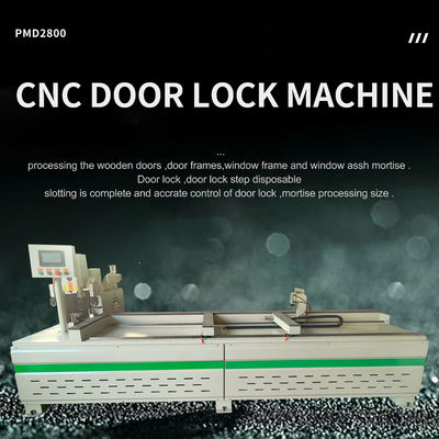 Máquina de perfuração de portas de madeira totalmente automática Máquina de buracos de chave CNC para operação fácil