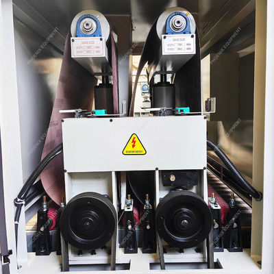 Máquina de lixação de madeira de larga órbita R-R630 para lixação automática de placas de madeira maciça