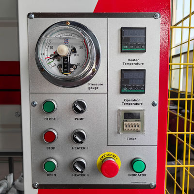 PH120 Máquina de prensagem a quente hidráulica automática de 2 camadas para a fabricação de portas 120 T pressão total