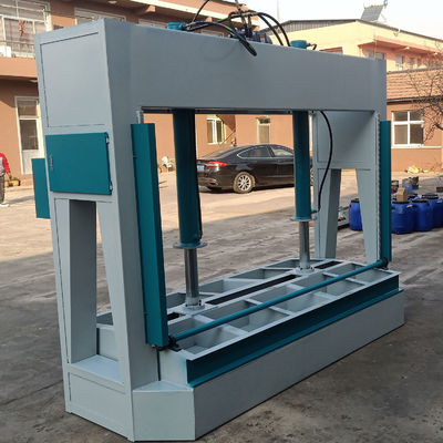 2200 kg Máquina hidráulica de revestimento de madeira compensada Prensa automática de chapas para pressão a frio de portas de madeira