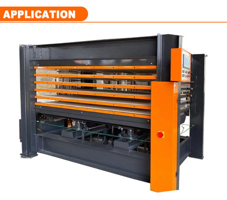 Máquina de prensagem a quente de madeira laminada de porta moldada de madeira com alta produtividade e boa