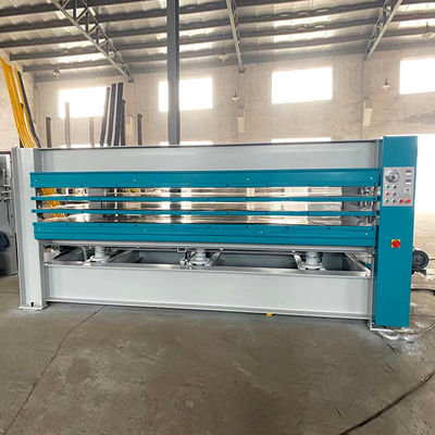 Lojas de materiais de construção MDF Melamina Máquina de fabricação de pele de porta Máquina de prensagem a quente hidráulica