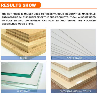 Lojas de materiais de construção MDF Melamina Máquina de fabricação de pele de porta Máquina de prensagem a quente hidráulica