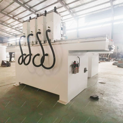 Quatro cabeças de forma elíptica de dobradiça Jig de perfuração de painéis de madeira buracos Puncher fresadora máquina