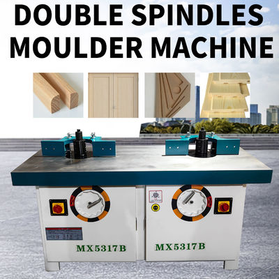 MX5317 Máquina de moldagem de roteador de mesa trimmer duplo-fuso