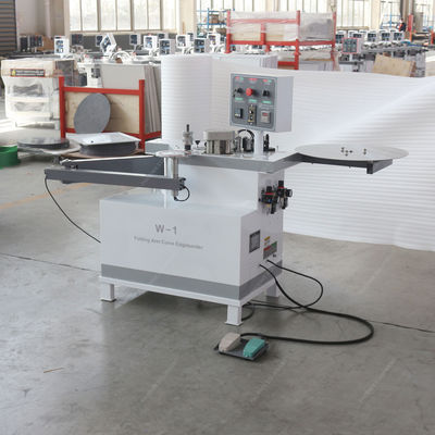 Máquina de bandagem de borda de carpintaria totalmente automática com braço dobrável e função de curvatura