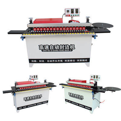 Pequena máquina de banda de borda de carpintaria com potência de 4 kW e função totalmente automática