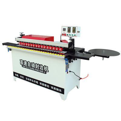 Máquina de bandagem de borda para gabinete Melamina Máquina automática de bandagem de borda para carpintaria