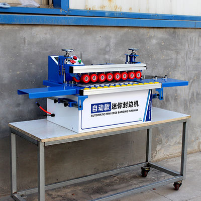 Máquina portátil de banda de borda de alta produtividade com colagem automática e polir de recorte