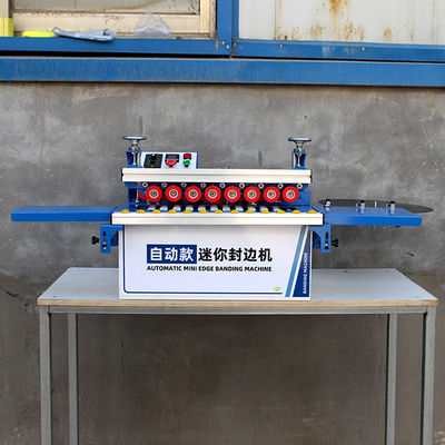 Máquina portátil de banda de borda de alta produtividade com colagem automática e polir de recorte