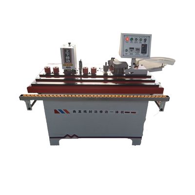 Máquina de bandagem de borda para trabalhos de madeira Mini curva automática e linha reta duplo propósito