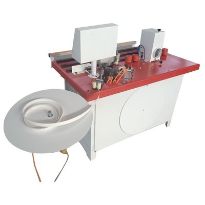 Máquina de bandagem de borda para trabalhos de madeira Mini curva automática e linha reta duplo propósito