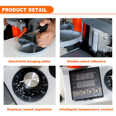 Máquina de bandagem manual de borda de PVC curva e reta Mini portátil