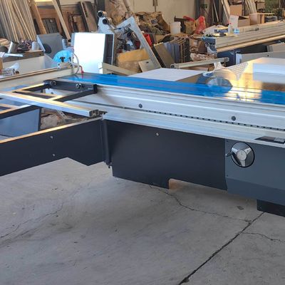 Mobiliário MJ6132 Máquina de serrar com mesa inclinável de 45 graus e painel circular deslizante