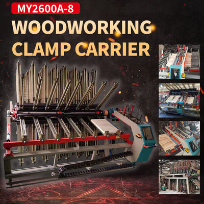 Alta produtividade MY2600A-8 Compositor de madeira rotativo Porta-clamps pneumáticos Máquina de porta-clamps hidráulica