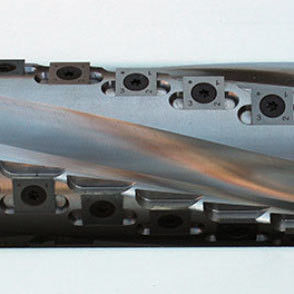 30° Bevel de corte 14*14*2 Faca espiral de carpintaria com cortador de liga de planeamento de quatro lados