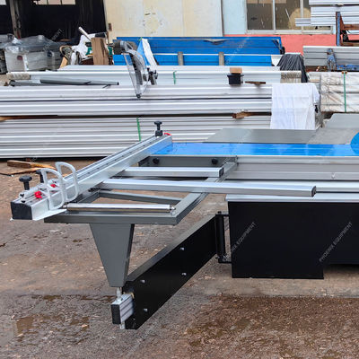 Máquina de Fabricação de Madeira Phoenix Precision, Serra de Mesa Deslizante de Dupla Lâmina para Corte de Madeira