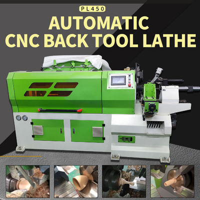 PL450 Torno CNC integrado de madeira multifunção totalmente automático para produção rápida