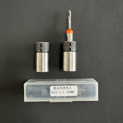Máquina de perfurar de carpintaria preta Chuck adaptador para mudança rápida de brocas