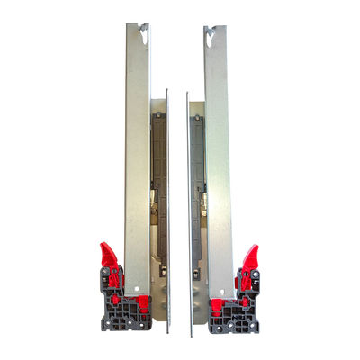 370mm Min Profundidade do gabinete Cabinet Drawer Rebote inferior 3 vezes Escondido Slide Rail 303BF-350
