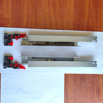 370mm Min Profundidade do gabinete Cabinet Drawer Rebote inferior 3 vezes Escondido Slide Rail 303BF-350
