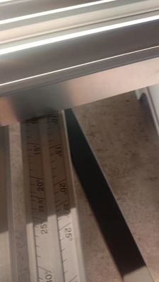 Fácil de operar 45 graus régua diagonal para serrada de painel de precisão e serrada de mesa deslizante