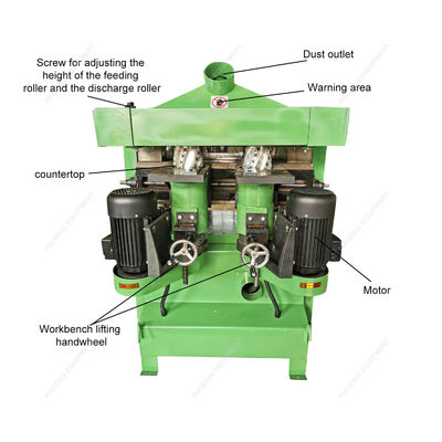 Fácil Máquina de trabalho de madeira de molde de quatro lados 9,2/7,5 m/min Velocidade de alimentação 850 KG Peso