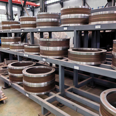Molde de morte de anel personalizado de 6 mm e 8 mm de diâmetro do buraco para moinho de pellets de biomassa e alimentação