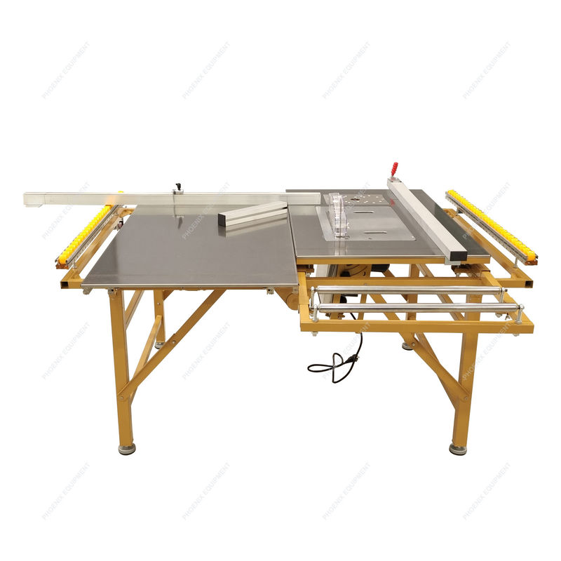 3kw Lâmina de serra principal PDMJ16 45/90 Graus Tabela dobrável Serra de corte de madeira para trabalhos de madeira