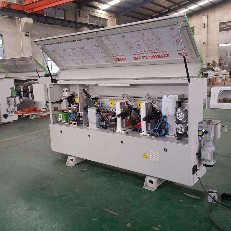 60 mm Min Largura da peça de trabalho Máquina de bandagem de borda de carpintaria para produção de compensador