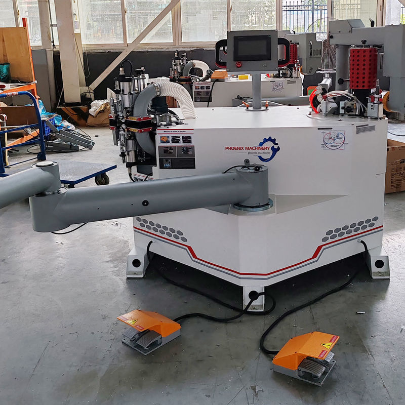 KN-700-3 Máquina de banda de borda todo-em-um com corte guiado por laser e aspirador de 150 mm