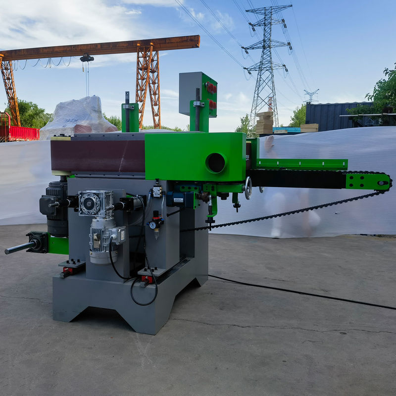 0.37kw Pushing Motor P2S150 Sander de dois lados para trabalhos de madeira Solid Wood Strip Sanding