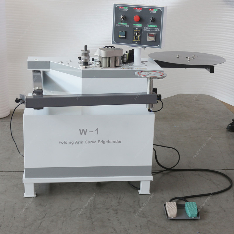 Madeira MDF Máquina de Bandagem Automática de Borda Curva 700kg Máquina de Bandagem de Borda Fácil de W-1
