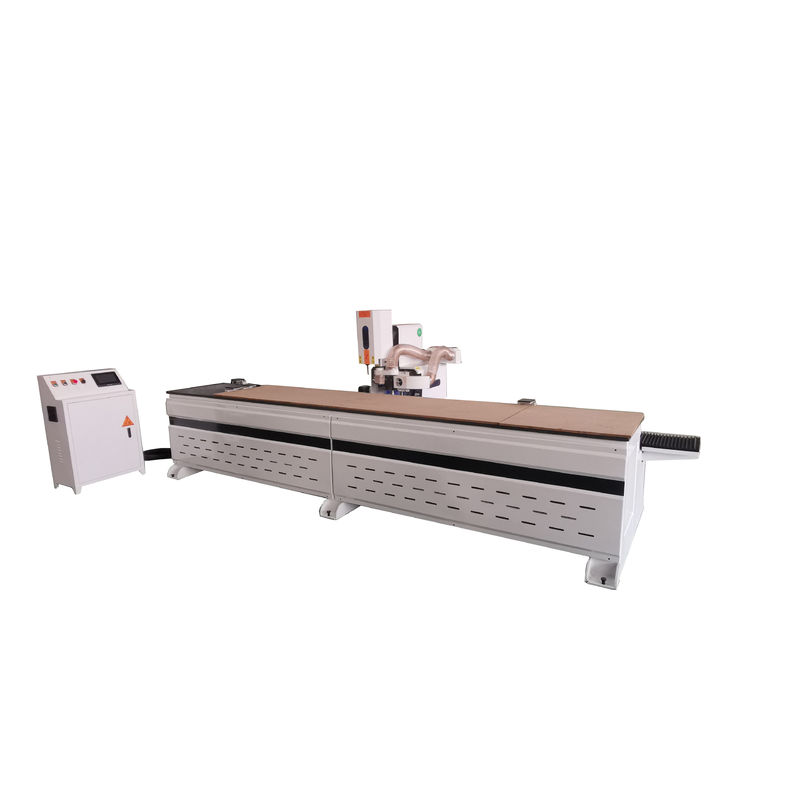 Máquina avançada de perfuração de dobradiças de fechamento de portas CNC com servomotor de 750W x3