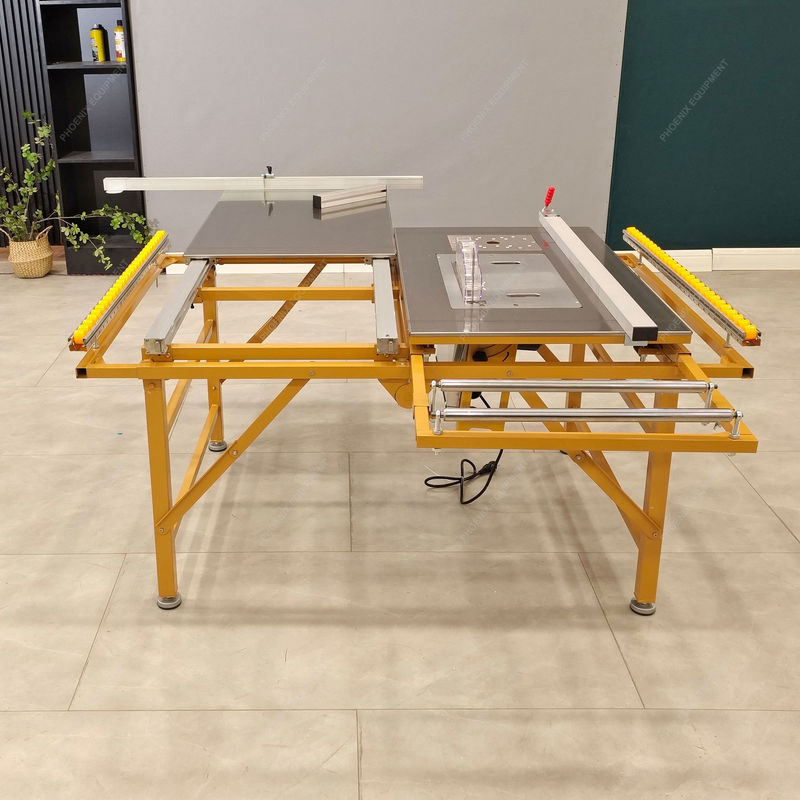 Máquina de corte de madeira contraplacada de mesa deslizante de alta precisão com PDMJ16 Mini Panel Saw Motor