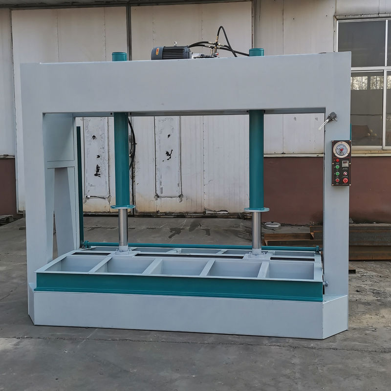 2200 kg Máquina hidráulica de revestimento de madeira compensada Prensa automática de chapas para pressão a frio de portas de madeira